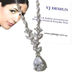 "A classic woodland wedding nature inspired teardrop bridal necklace featuring vines, leaves and flower petal pendant, made of sparkly clear cubic zirconia. This beautiful cz jewelry comes in tarnish-resistant silver rhodium plated chain. Necklace length is adjustable from 17\" (43cm) to 19\" (48cm) . View matching pieces or similar designs at https://etsy.me/2JAovjr View designs related to vines, branches, twigs or leaves at https://etsy.me/1E5j438 View designs with marquise shapes at https://e Wedding Long Drop Diamond Necklace, Teardrop Crystal Bridal Necklace With Elegant Design, Elegant Teardrop Crystal Bridal Necklace, Wedding Cubic Zirconia Dangle Drop Necklace, Diamond Drop Necklace For Wedding, Cubic Zirconia Dangle Drop Necklace For Wedding, Teardrop Bridal Necklace With Sparkling Stones For Wedding, Wedding Teardrop Bridal Necklace With Sparkling Stones, Wedding Bridal Necklace With Sparkling Teardrop Stones