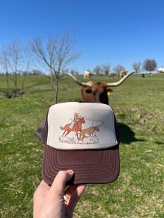 Made here in house at Lost Creek, this design is Direct to Fabric(DTF) on this foam trucker hat. This hat will stand the test of time and be a statement with this timeless Roper Cowgirl design! Exclusive Lost Creek design! Printed on Otto Foam trucker hat Snap back adjustment Final Sale Item due to being made to order Creek Design, Liberty Black Boots, Back Adjustment, Cowgirl Design, Tasha Polizzi, Country Style Outfits, Modest Outfit, Wild Rag, Vegas Baby