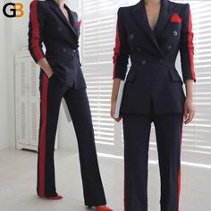 Women's High Quality Wild Fashion Slim Comfortable Thick Warm Pants — GeraldBlack.com Wild Fashion, Women Suits, Office Pants, Outdoor Office, Warm Pants, Pant Suits, Woman Suit Fashion, Pantsuits For Women, Polyester Pants