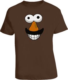 Mr Potato, Mr Potato Head, Brown T Shirt, Potato Heads, Potato Head, Brown Tshirt, Hair Clothes, Baby One Piece, Toy Story