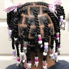 Braids And Beads, Black Baby Girl Hairstyles, Toddler Braided Hairstyles, Lil Girl Hairstyles, Kids Curly Hairstyles, Toddler Hairstyles, Easy Hairstyles For Medium Hair, Toddler Hairstyles Girl