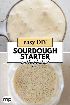 Sourdough Starter. Pizza Sourdough, Make Sourdough Starter, Sourdough Bagels, Bread Sourdough, Homemade Sourdough Bread, Bread Starter, Homemade Bread Recipes Easy, Homemade Sourdough