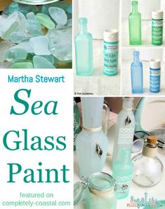 sea glass paint collage with text overlay