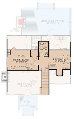 the first floor plan for a home