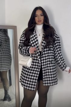 Curvy Winter Outfits, Winter Mode Outfits, Outfits Gorditas, Plus Size Winter Outfits, Plus Size Fall Outfit, Look Plus Size, Plus Size Kleidung, Curvy Girl Fashion, Curvy Girl Outfits