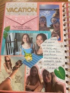 Teenage Scrapbook Bereal, May Scrapbook Ideas, Freshmen Year Scrapbook Ideas, School Year Scrapbook, Hawaii Scrapbook Ideas, Beach Scrapbook Ideas, First Day Of School Scrapbook Layouts, Junior Year Scrapbook, Summer Scrapbook Ideas Front Cover