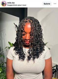 Natural Black Girls Hairstyles, Box Braids With Curly Ends, Braids With Curly Ends, Short Box Braids Hairstyles, Short Curly Hairstyles, Feed In Braids Hairstyles, Goddess Braids Hairstyles, Quick Natural Hair Styles, Quick Weave Hairstyles