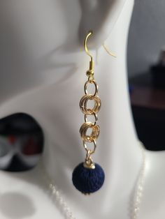 These beautiful handmade earrings are made with small gold plated hoop and brown and navy blue ball at the bottom with gold plated hook Introducing our exquisite "Elegant Sparkle gold plated small hoop with ball charms  Earrings - the epitome of timeless beauty and sophistication. Crafted with utmost precision and attention to detail, these stunning earrings seamlessly blend modern elegance with a touch of classic allure. Radiating a mesmerizing sparkle, these earrings feature brilliant-cut crea Handmade Gold-plated Hoop Earrings For Party, Handmade Gold Plated Hoop Earrings For Party, Handmade Gold-plated Earrings For Party, Blue Hoop Brass Jewelry, Handmade Small Hoop Metal Earrings, Blue Brass Hoop Jewelry, Gold Plated Single Earring As Gift For Her, Single Drop Earring As Gift For Her, Handmade Gold Plated Hoop Earrings For Gifts