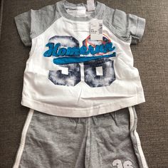 The Children’s Place 2 Piece Outfit. Shirt & Shorts 6-9 Mos Brand New With Tags White Letter Print Sets For Playtime, Sporty Playtime Sets For Spring, Sporty White Playtime Sets, 2 Piece Outfit, Childrens Place, Matching Sets, Gray White, 2 Piece, Kids Shop