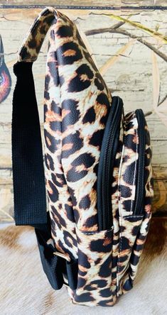 Leopard Print Double Zipper Sling Bag - Etsy Dry Bag Backpack, Waterproof Dry Bag, Dry Bag, Travel Cosmetic Bags, Pocket Top, Kids Backpacks, Sling Bag, Purse Wallet, Cross Body Handbags