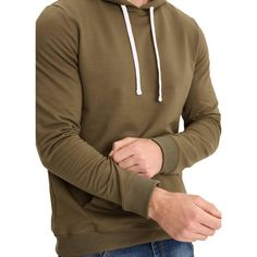 The Jockey Cotton Blend Fleece Hoodie is designed for your active lifestyle. This seriously comfortable style combines softness with quality craftmanship. With durable, ribbed cuffs and a drawstring hood, the real standout on this Hoodie is the oh-so-soft fleece interior. The wide kangaroo pocket is a perfect spot for warming hands or storing small essentials. Pair with Cotton Blend Fleece Jogger for all day comfort and style. Jockey Mens, Basic Sweatshirt, Comfortable Style, Fabric Tape, Mens Hooded, Hem Style, Fleece Joggers, Cotton Fleece, Active Lifestyle