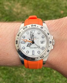 "That orange is sure refreshing" - @brian216570 
Refresh the look of your Rolex at Everestbands.com Orange