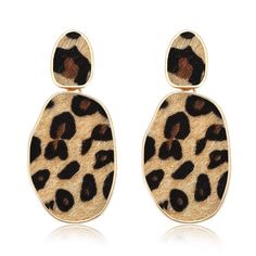 PRICES MAY VARY. 【Geometric Drop Earrings】:Leopard print will never go out of style so you can rock these earrings anytime you want! Featuring a leopard print fabric set against a gold tone dangle earring, these leopard earrings add a bold and beautiful element to your look.The lightweight, eye-catching, and vibrant features will fit the confidence YOU, Get Yours Now! 【Faux Leopard Fur Drop Earrings】:These animal print earrings are the perfect accessory for spring,summer. Classic design,pony hai Leopard Jewelry, Leopard Earrings, Animal Print Earrings, Leopard Print Fabric, Fabric Earrings, Inspo Board, Earring For Women, Hollywood Glam, Brown Leopard