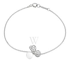 Tiffany Ladies Tiffany Paper Flowers Diamond Flower Bracelet is crafted in Platinum with round brilliant diamonds. This bracelet is 6.45" long and has a spring ring fastening. Flower size: 12.5 mm x 12 mm. Versace Watch, Fine Pens, Platinum Jewelry, Fragrance Gift, Cheap Gifts, Fragrance Gift Set, Diamond Flower, Crossbody Messenger Bag, Flower Bracelet