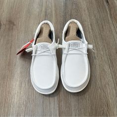 Brand New, White Hey Dude Shoes Size 6 Cute Hey Dudes For Women, Hey Dudes Shoes Women, Hey Dudes White, Hey Dudes Outfit Women, Pink Hey Dudes, Womens Hey Dudes, Hey Dudes Women, White Hey Dudes, Cute Hey Dudes