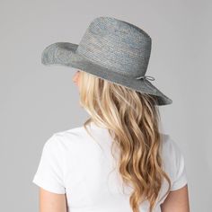 Be ready for any outdoor occasion in style with the Marina Women's Crochet Raffia Fedora. This exquisite fedora is crafted with 100% Crochet Raffia and features a 4" brim and adjustable size to fit perfectly. Choose between a brown, blue, or natural hue with the unique addition of twisted cording and bow in the center back. Elevate your ensemble and be the talk of the town in this one of a kind fedora. Features: Colors: Brown, Blue, & NaturalMaterials: 100% Crochet RaffiaBrim Size: 4" BrimSize: Casual Fitted Woven Hat, Casual Wide Brim Crochet Hat Upf 50+, Casual Crochet Wide Brim Hat Upf 50+, Casual Crochet Hat With Upf 50+ For Spring, Fitted Crochet Hat For Spring, Woven Panama Hat For Rodeo, Blue Curved Brim Sun Hat For Rodeo, Blue Brimmed Sun Hat For Rodeo, Western Blue Wide Brim Sun Hat