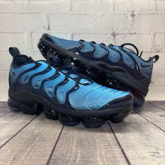 Nike Air Vapormax Plus Shoes Blue Black 924453-401 Men’s Size 11.5 NEW. Condition is New with Box. Shipped with Tracking Information. BRAND NEW, 100% Authentic. These are some awesome shoes. You will ABSOLUTELY LOVE these shoes! Blue Obsidian, Air Vapormax Plus, Nike Air Vapormax Plus, Awesome Shoes, Air Vapormax, Shoes Blue, Nike Air Vapormax, Blue Shoes, Nice Shoes