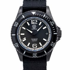 BLACK (WATCH) FRIDAY SALE! NOW $100 OFF FOR HOLIDAY 2021 -- LIMITED STOCK The classic Sea Venture with a modern twist -- the Tactical Edition has a matte black PVD coated marine-grade 316L stainless steel case with a black/gray/white colorway. Maybe you're a spy, or a fisherman, a hunter, an accountant, or a businessman -- whatever it is you do -- you'll be cooler with this watch. The Sea Venture is a super-cool automatic watch with marine-grade 316L stainless steel case, sapphire crystal (with Friday Sale, Black Watch, Casio Watch, Limited Stock, Automatic Watch, Sapphire Crystal, Stainless Steel Case, Business Man, Gray White