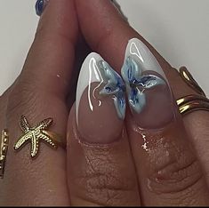 Summery Nails, Nail Jewelry, Beach Nails, Fire Nails, Funky Nails, Pretty Acrylic Nails, Chic Nails, Dope Nails