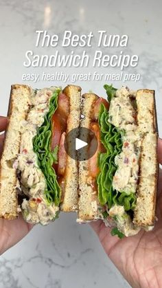 770K views · 71K reactions | Here’s how to make the best Tuna Sandwich. Healthy, packed with protein and so delicious!👇🏼
-
• 2 cans flaked light tuna (drained)
• Squeeze of lemon
• 1/3 cup chopped red onions
• 1/3 cup chopped celery
• 1/3 cup chopped green onions
• 2 tbsp chopped pickled jalapenos (or chopped pickles)
• Splash of juice from jalapeño/pickle jar
• 2 tbsp light mayo
• 1 tsp dijon mustard
• 1/2 tsp salt and pepper (add more to your liking)
• 1/2 tsp chili flakes
-
Serve it with lettuce and tomatoes on your favourite toast! I use sourdough bread. This also goes well on a salad or pasta salad!
-
-
#recipe #cooking #homecooking #healthy #healthy #healthyrecipes #healthyfood #tuna #fish #sandwich #lunch #protein #fitnessjourney | Razi Khan | raziyyz · Original audio Tuna Sandwich Recipes Healthy, Best Tuna Sandwich, Lunch Protein, Tuna Sandwich Recipes, Tuna Fish Sandwich, Sausage Potato Casserole, Sandwich Healthy, Pickled Jalapenos, Tuna Salad Sandwich