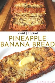 the most tropical pineapple banana bread recipe