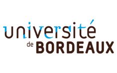 the logo for university de bordeaux, which is located in bordeaux france