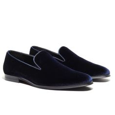 Men's Navy Blue Velvet Loafer Shoes Perfect for Weddings, Parties, and Other Milestones - Etsy Formal Wedding Shoes With Fitted Slip-on Design, Elegant Formal Flat Slippers, Elegant Slip-on Slippers For Formal Occasions, Elegant Round Toe Loafers For Groom, Elegant Round Toe Formal Slippers, Formal Slippers With Leather Sole, Formal Slip-on Slippers With Leather Sole, Elegant Formal Closed Toe Slippers, Elegant Closed Toe Formal Slippers