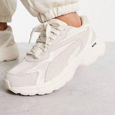 Brand New, Never Worn. They Just Didn’t Fit Me. White Puma Sneakers For Spring, White Puma Athleisure Sneakers, Puma Nitro, Puma Teveris Nitro, Puma Cali Sneakers, Puma Basket Heart, Puma Vikky, Running Sneakers Women, Shoes Puma