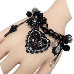 Betsey Johnson Iconic Jet Setters Black Lace Crystal Heart Stretch Bracelet 7" This Gorgeous Heart Crystal Stretch Bracelet By Betsey Johnson Are Truly Iconic. Crafted From Black Lace Design And Featuring Glimmering Crystals, They Will Bring An Attractive, Romantic Touch To Any Look. A Truly Timeless Piece To Add Standout Style To Your Collection. - Betsey Johnson -New With Original Tags -Rare/ Original Iconic Jet Setters Collection -Retired - Iconic Jet Setters - Black Lace - Crystal - Heart - Betsey Johnson Bracelet, Floral Cuff, Heart Crystal, Stylish Bracelet, Jet Setter, Betsey Johnson Jewelry, Bar Bracelets, Bracelet Collection, Hinged Bangle