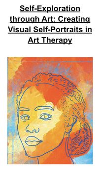 the cover of self - expression through art creating visual self portraits in art therapy book