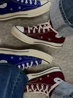 Maroon Chuck 70, Blue Converse Gracie Abrams, Red And Blue Converse, Gracie Abrams Shoes, Gracie Converse, Gracie Abrams Blue Converse, Chuck 70 Aesthetic, Gracie Abrams Converse, Converse 70s Outfit Woman