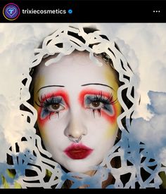 Samhain, Cute Makeup, Makeup Inspo, Maquillaje De Ojos, Best Makeup Products, Face Paint, Makeup Looks, Halloween, Makeup