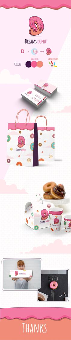 an advertisement for a doughnut shop with donuts in boxes and the words thank you