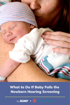 a woman holding a baby in her arms with the caption what to do if baby falls the newborn heating screening