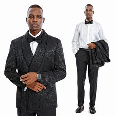 Elevate Your Style With The Tazio Textured Paisley 2-Piece Suit Set, A Blend Of Classic Sophistication And Contemporary Charm. The Jacket Boasts A Textured Paisley Pattern, Versatile 2-Button And Side Knot Closures, A Skinny Fit For Comfort, A Wide Shawl Collar With Satin Trim, And Practical Pockets With Underarm Sweat Guards. The Pinstripe Pants Feature A Sleek Skinny Fit, Flat Front, And Thoughtful Details Such As Lined Knees And Ample Pockets. This Set Oozes Elegance, Offering A Tuxedo Look W Fitted Long Sleeve Set For Black-tie Events, Fitted Black Set For Gala, Fitted Black Sets For Gala, Black Fitted Sets For Gala, Tailored Tuxedo Sets For Gala, Elegant Long Sleeve Sets For Gala, Blue Tuxedo Jacket, Prom Jacket, Vest Tuxedo