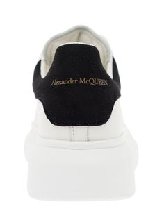 Sneakers Black and white Leather Closure with laces Suede back patch and logo Oversized rubber soleComposition: Alexander Mcqueen High Top Sneakers, Black And White Alexander Mcqueen, Alexander Mcqueen Trainers, Alexander Mcqueen Sneakers Black, Orange Alexander Mcqueen Sneakers, Black Leather Sneakers, Prada Leather, Kenzo Kids, Top Designer Brands