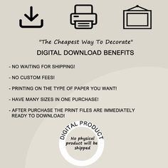 the cheapest way to decreate digital printables info sheet with instructions