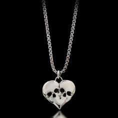 Eternal Love Skull Necklace - Sterling Silver Skull Jewelry Women, Women Necklaces, Jewelry Hair Accessories, Couple Necklaces, To Forgive, Punk Jewelry, Skull Jewelry, Skull Necklace, Jewelry Hair