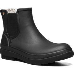 Quarter view Women's Bogs Footwear style name Amanda Plush II Chelsea in color Black. Sku: 72703-001 Hiking Socks Womens, Ankle Wellies, Polluted Water, Paris Runway, Bio Technology, Womens Bogs, Rain Boots Women, Chelsea Rain Boots, Womens Waterproof Boots