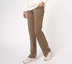 Tackle the day's to-dos in this pair of stretch pull-on pants. The side-panel pocket is the perfect size for a cell phone, cash, or credit card. From Denim & Co.® Fashions. Stretch Jeans With Hip Pockets For Everyday, Stretch Straight Bottoms With Pockets, Everyday Stretch Pants With Pockets, Everyday Stretch Pants With Side Pockets, Stretch Pants With Side Pockets For Everyday, Stretch Straight Bottoms For Everyday, Dark Taupe, A Cell, Pull On Pants