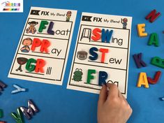 Phonics Unit 5 - Consonant Blends FREEBIE — Keeping My Kiddo Busy Kindergarten Reading Centers, Alphabet Magnets, Reading Center