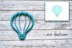 Air Balloon fondant cutter / Hot Air Balloon Cookie Cutter / Wedding fondant cutter / Baby shower cookie cutter / Baby shower fondant cutter by CookieCuttersDesign on Etsy https://www.etsy.com/uk/listing/400324935/air-balloon-fondant-cutter-hot-air Hot Air Balloon Cookies, Balloon Cookies, Hot Air Balloon Party, Wedding Cookie, Decorated Cookies Tutorial, Cookies Sugar, Shower Cookies