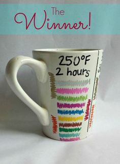 a white coffee cup with the words 25 % off 2 hours written on it and a pink ribbon