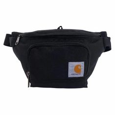 This unisex waist pack is a no-fuss bag dedicated to the small essentials. It has just enough room for your phone, cash, keys, and maybe a small snack or two. The water-repellent material helps your things stay dry through light rain. Features600-denier polyester with Rain Defender™ durable water repellentLarge main compartment with zippered mesh pocket and key clipFront tricot lined pocket for storing phone or sunglassesFront velcro pocket for quick access of small itemLong webbing belt with si Carhartt Logo, Webbing Belt, Waist Bags, Hip Bag, Waist Pack, Carhartt Mens, Body Fit, Fanny Pack, Body Bag