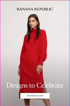 Elevate your fall event wardrobe with Banana Republic's elegant dresses designed for every occasion on your calendar. Luminous fabrics are cut in timeless silhouettes that make a statement everywhere you go. Timeless Silhouettes, How To Look Expensive, Woman's Fashion, Ageless Style, Runway Trends, Street Style Inspiration, Fashion Over 40, Elegant Dresses, Fashion Games