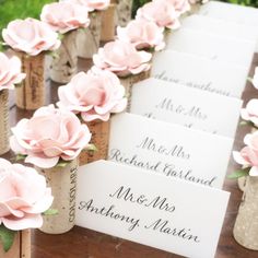 Blush Pink Place Card Holder for Wedding Bridal Shower Wine Blush Pink Bridal Shower Decorations, Winery Wedding Decorations, Wine Cork Place Card Holder, Vineyard Wedding Decor, Bridal Shower Wine Theme, Wine Theme Wedding, Place Card Table Wedding, Place Card Holders Wedding, Bridal Shower Wine