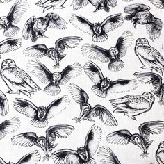 black and white drawing of birds flying in the air