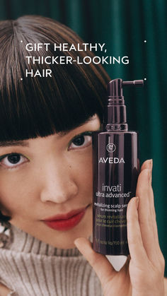 This holiday, give them thicker, healthier-looking hair thanks to the wonder of nature Prevent Oily Hair, Aveda Scalp Solutions, School Hairdos, Best Aveda Products Hair, New Braided Hairstyles, Apple Cider Vinegar For Hair, To The Wonder, Simple Prom Hair, Hair Rinse