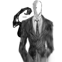 a black and white drawing of a man in a suit with his hands on his hips