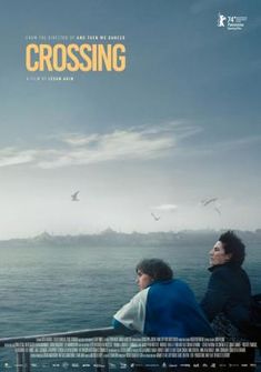 the movie crossing features two people sitting on a boat looking out at the water and seagulls flying overhead